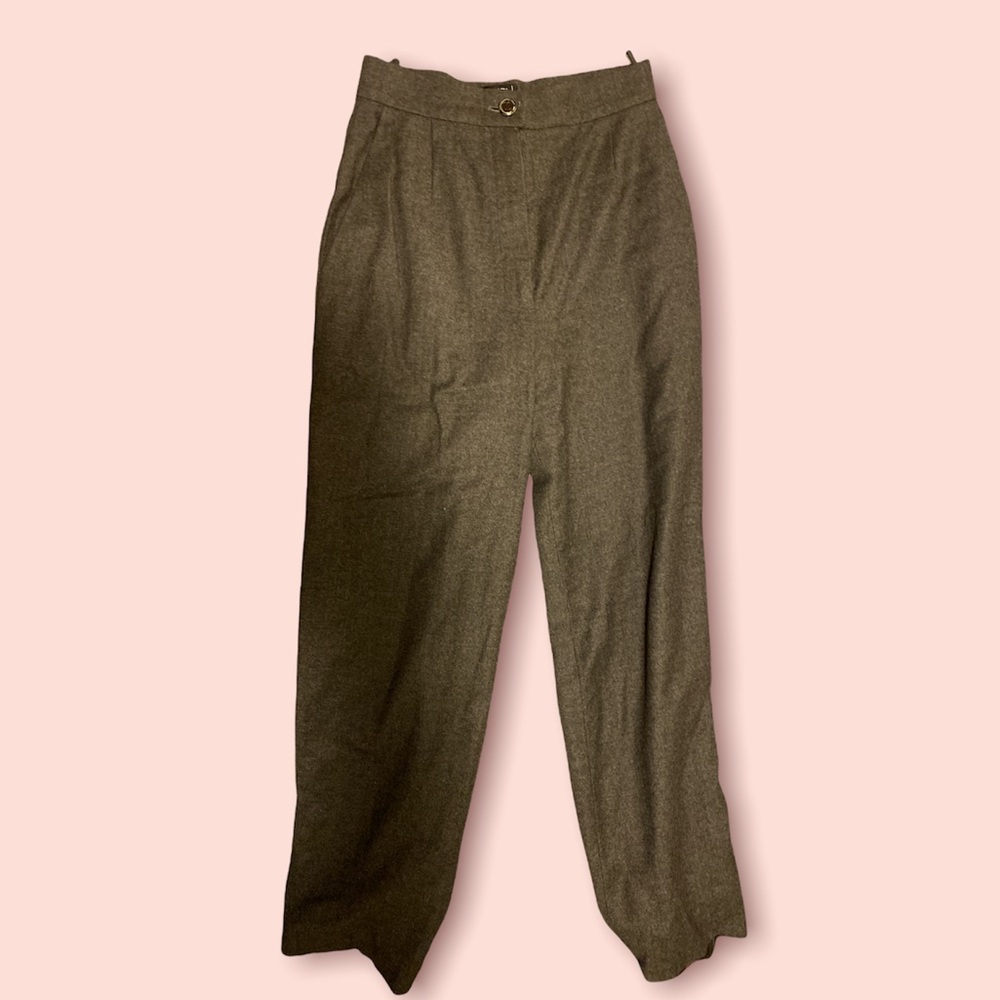 Vintage Grey Chanel wool/cashmere pants
